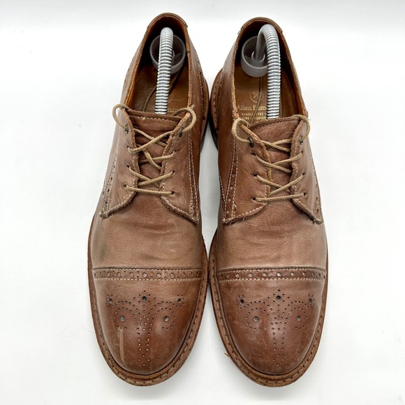 Allen Edmonds Bainbridge Cap Toe Oxford Brown Leather Mens Dress Shoes 8 D‎ 8176 main image 10